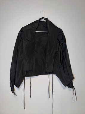 Sisley Black Women's Drawstring Jacket